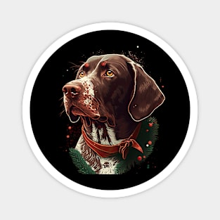 Pointer dog christmas Magnet